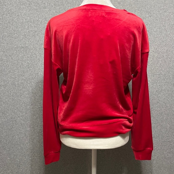 JUICY COUTURE Bling OG Velour Tracksuit Top Joggers Pants Coco Red Y2K Lounge - Picture 4 of 16